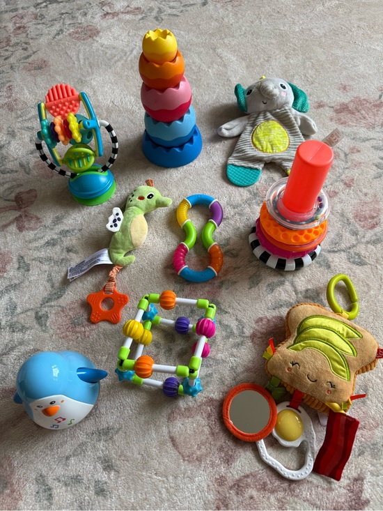 Other - Baby Toy Lot - infant activity, stacking, hanging plush & sensory toys